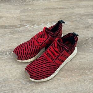 Adidas NMD R2 Core Red Black Gum Primeknit Boost